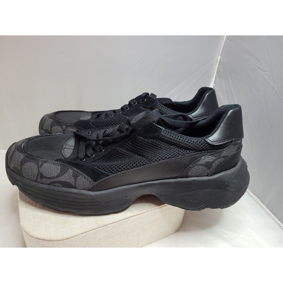 Coach Men Whoes Size 10.5 Gym Black - Picture 6 of 14